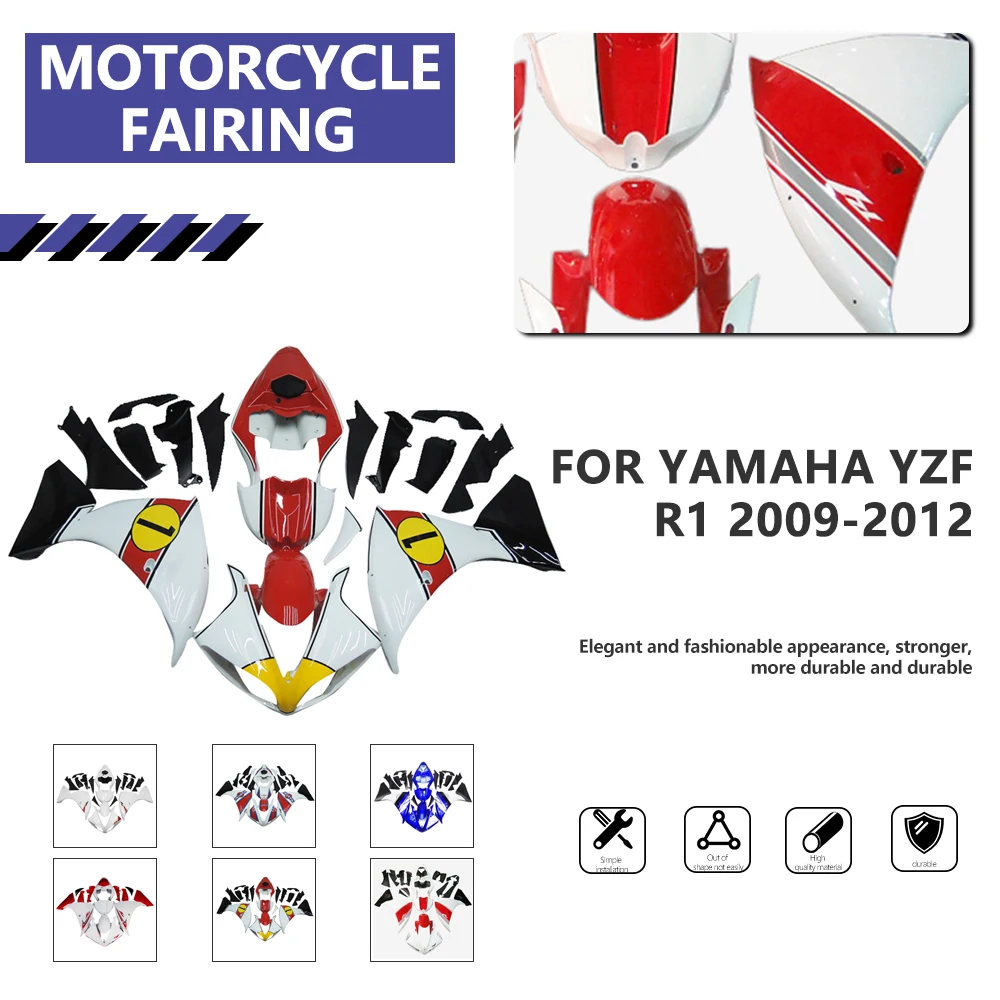 

For Y-AMAHA YZF R1 2009 2010 2011 2012 Motorcycle Fairing Kit YZFR1 Body Shell Fairing R1 Protection ZXMP 2009-2012