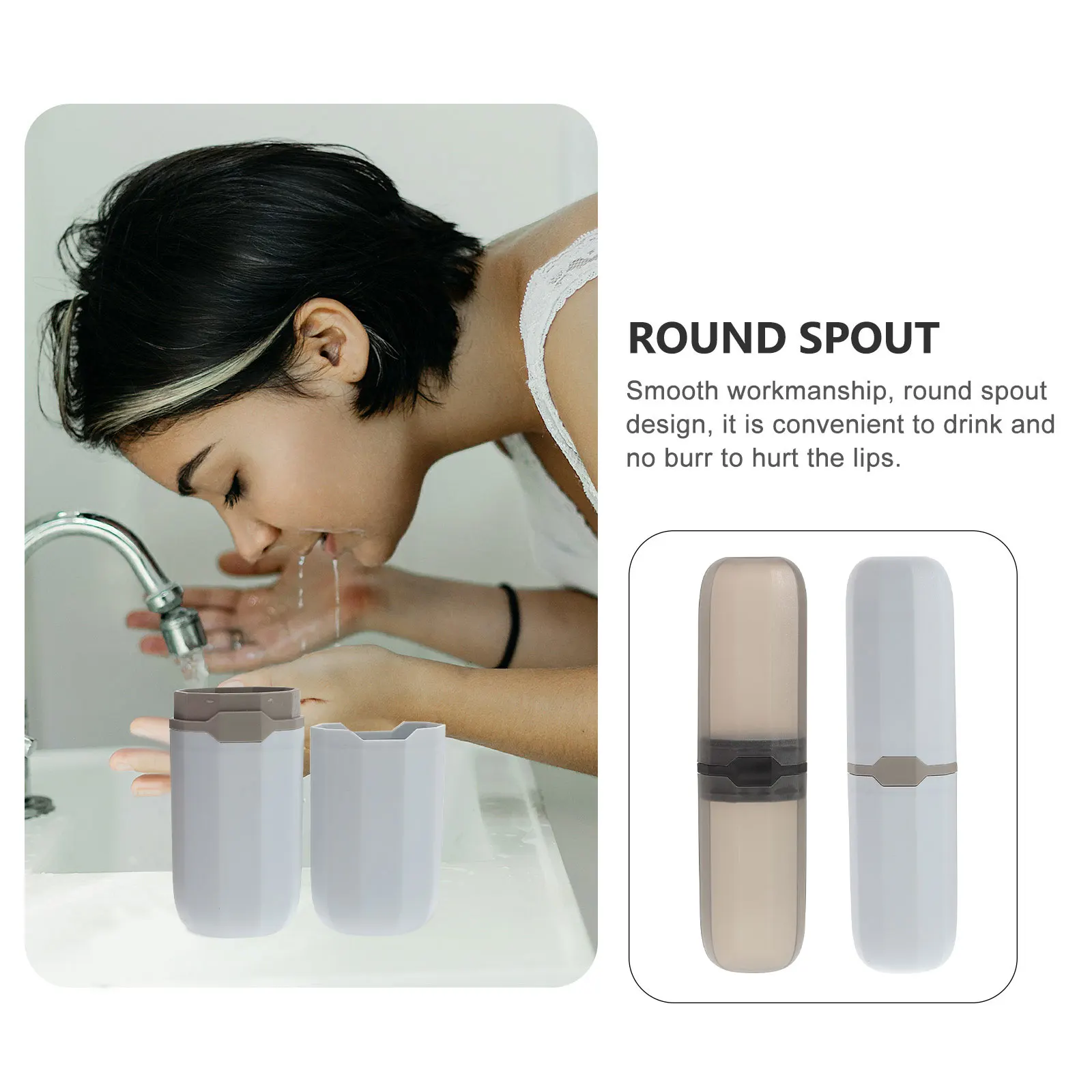 

2Pcs Toothbrush Toothbrush Holder Box Black Portable Travel Case for Man Toothpaste Container Solid Plastic Storage Box