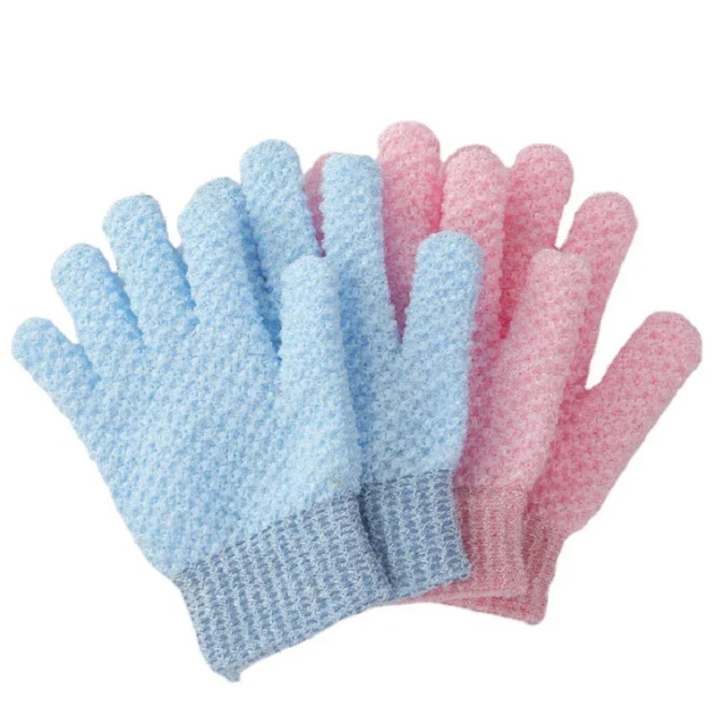 Exfoliating Bath Gloves Resistance Face Body Massage Peeling Wash Skin Rubbing Mud Mitt Shower Scrub Glovema 1pcs/2pcs