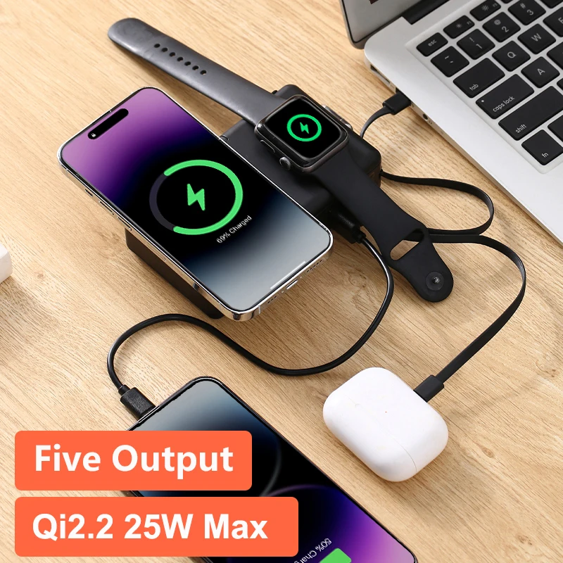 65W GaN USB 타입 C 충전기 파워뱅크 20000mAh Qi2.2 25W 마그네틱 무선 고속 충전기 아이폰 17 16 iWatch 노트북 파워뱅크