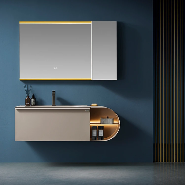 LANGDENG Fashion Simple Style Smart Mirror Cabinet Bathroom Basin Bathroom Cabinet Customizable