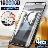 4Pcs Hydrogel Film For Xiaomi Redmi Note 14 13 12 11 Pro Plus 5G HD Screen Protector For Redmi 14S 12S 11S 10 9 8 Pro Not Glass