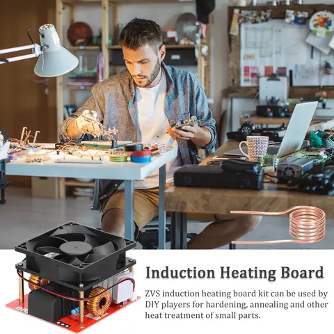 ZVS 1000W 20A कम वोल्टेज इंडक्शन हीटिंग बोर्ड पावर सप्लाई मॉड्यूल फ्लाईबैक ड्राइवर हीटर टेस्ला कॉइल DIY छोटे पार्ट के लिए 12-48V 10 best sales zvs इंडक्शन हीटर - №2