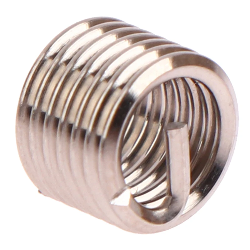 -50PCS Stainless Steel Helicoil Wire Thread Insert M6 X 1.0 1.5D Insert Helicoil Wire Thread Repair Inserts