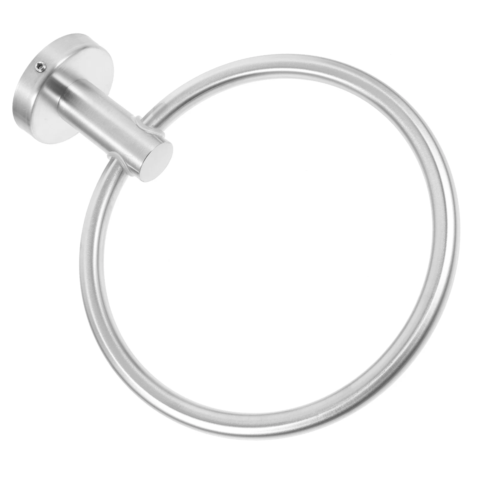 

Space Aluminum Towel Ring Durable Wall Mounted Holder Bathroom Kitchen Toilet Easy Installation Practical Towel Rack