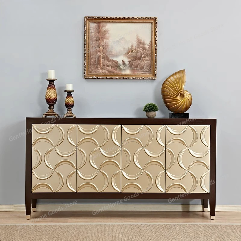 

American wooden living room cabinets luxury high-end Elegant creativity storage cabinets modern meuble de rangements furniture
