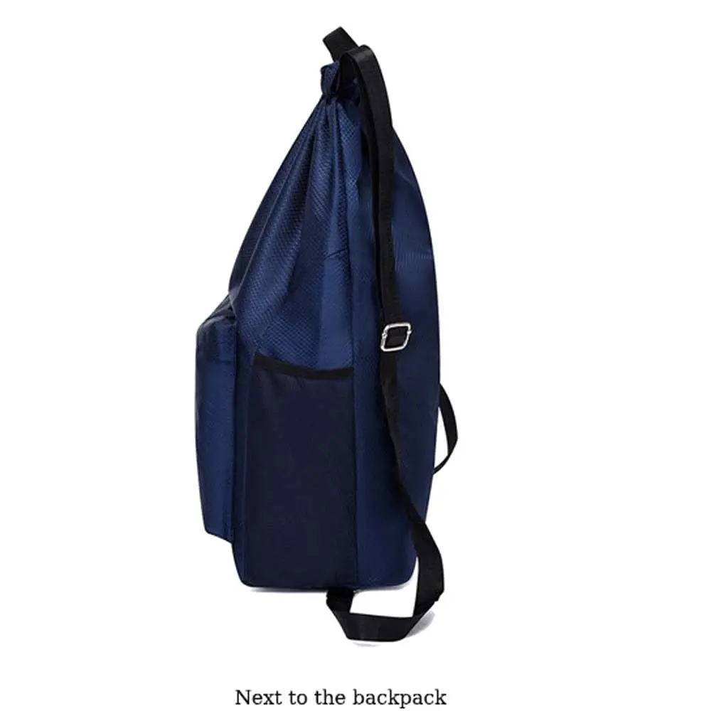 Portable Gym Drawstring Bag Large Capacity Adjustable Straps Oxford Cloth Backpack Lightweight Anti-splash Water