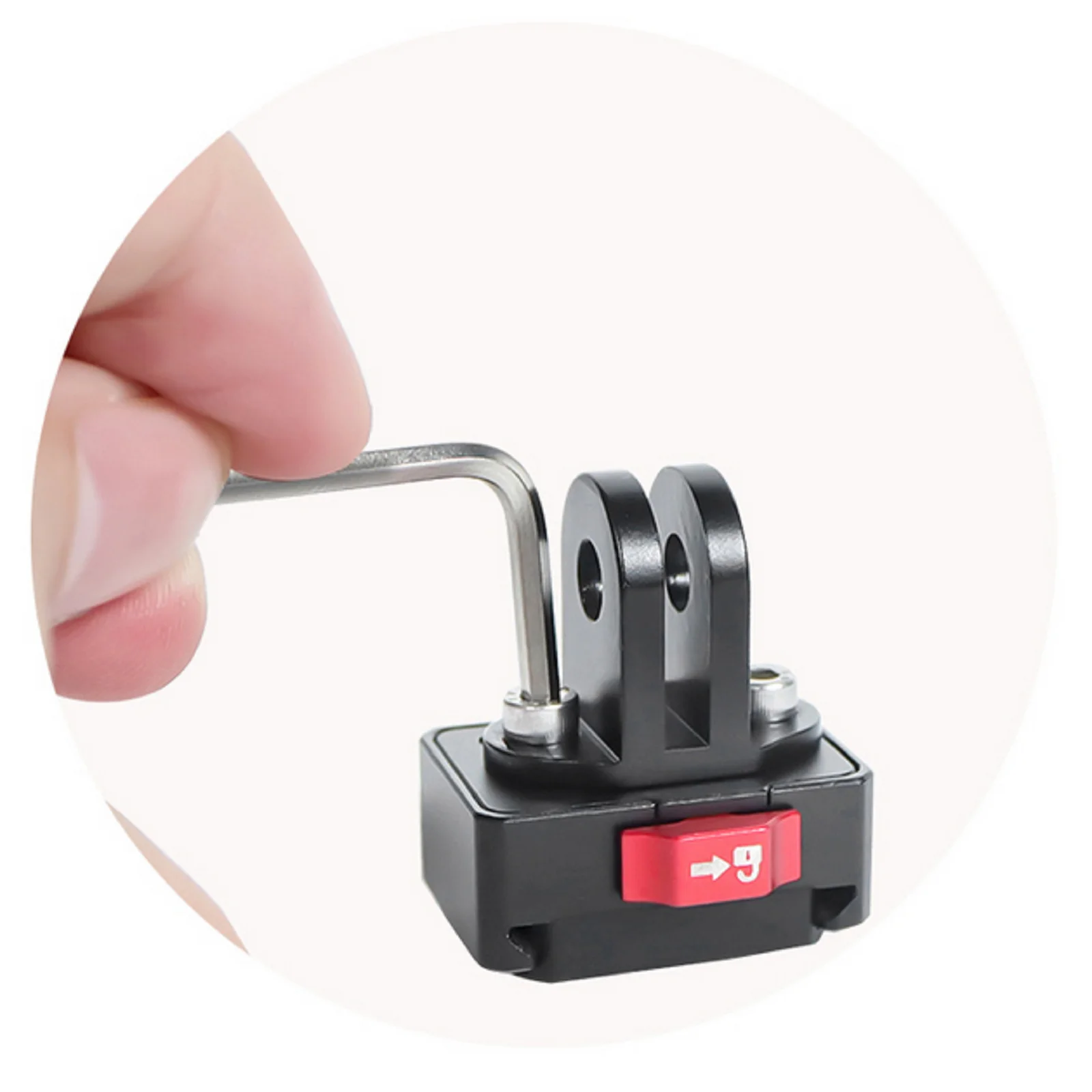 Dual Slot Quick Release Mount Plate Board Anti-shake Clamp V Port For Gopro Action Camera Gimbal Tripod DSLR Cage Accessories