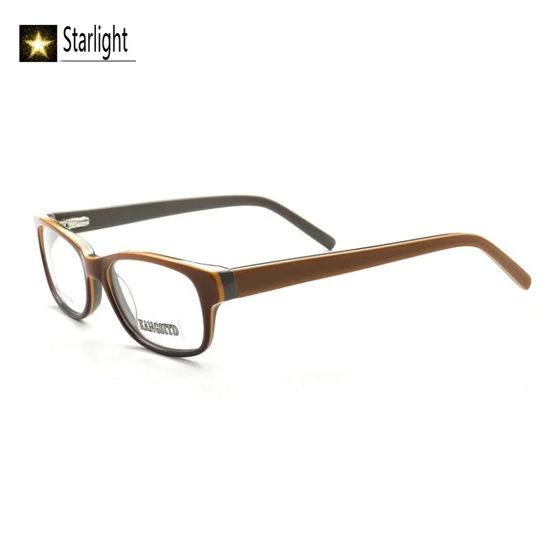 Kleine Quadratische Acetat Vintage Zwei-farbe Gläser Rahmen Mode Optische Männer Frauen Myopie Lesen Brillen Rahmen Rezept Mann