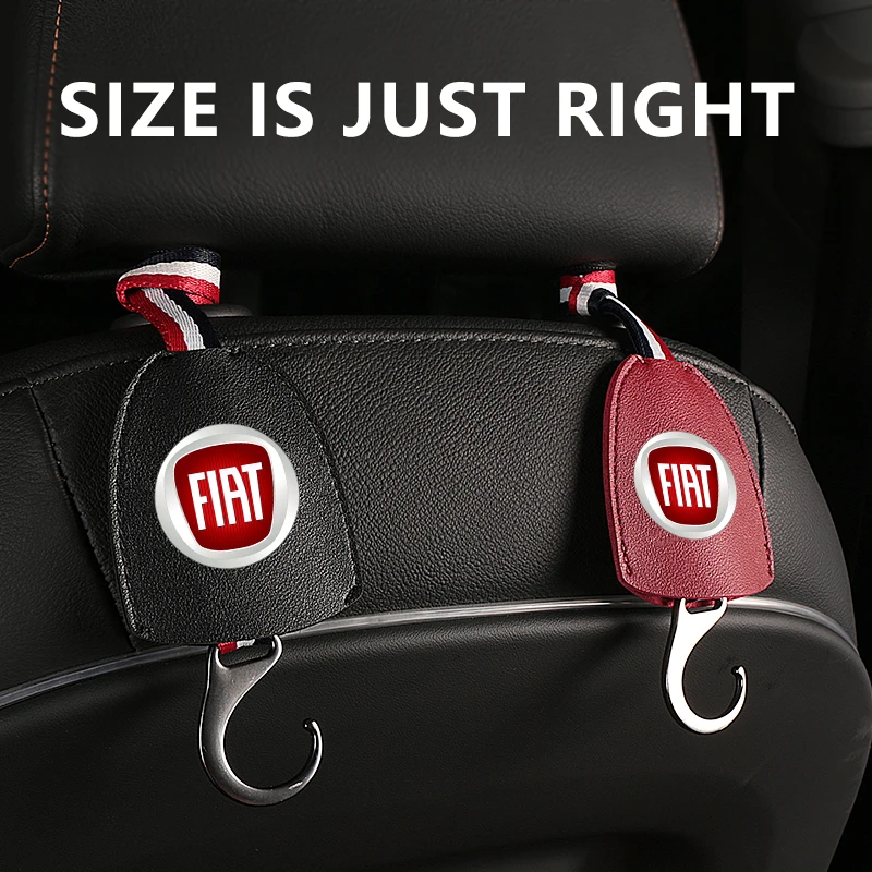 Car Logo Seat Back Hanger Bag Hook Hidden Car Interior Hooks For Fiat BMW M Mercedes Benz AMG Audi Sline Mazda Opel Nismo Skoda