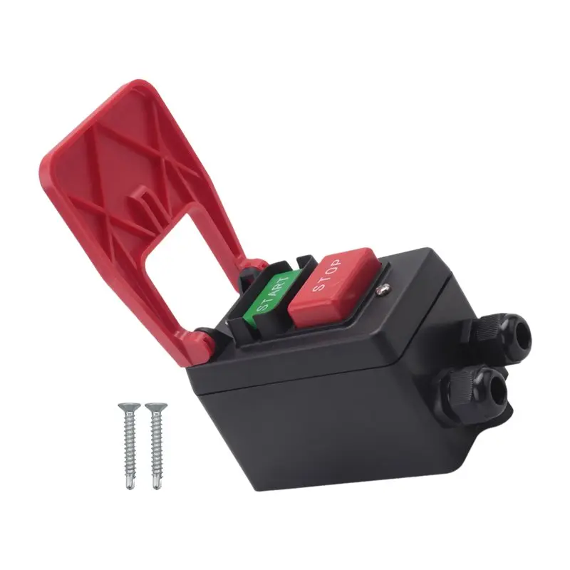 Exquisite-High Visibility 110/220V Single Phase Safety Power Switch With Stop Sign For Table Saw