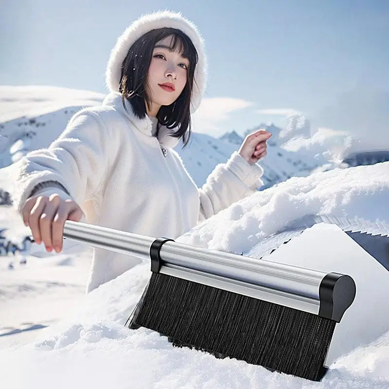 Car Snow Brush And Ice Scraper Detachable Windshield Snow Brush Windshield Ergonomic Grip Snow Scrapers For Cars Trucks SUVs