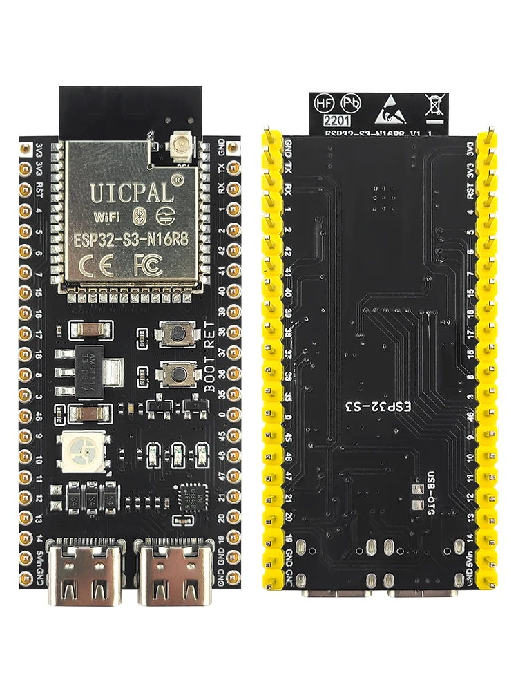 Carte de développement d'antenne étendue ESP32 S3, Module Wifi 2.4G pour Arduino IDF AI IOT, bricolage ESP32-S3 N16R8 CH343 type-c ESP32S3