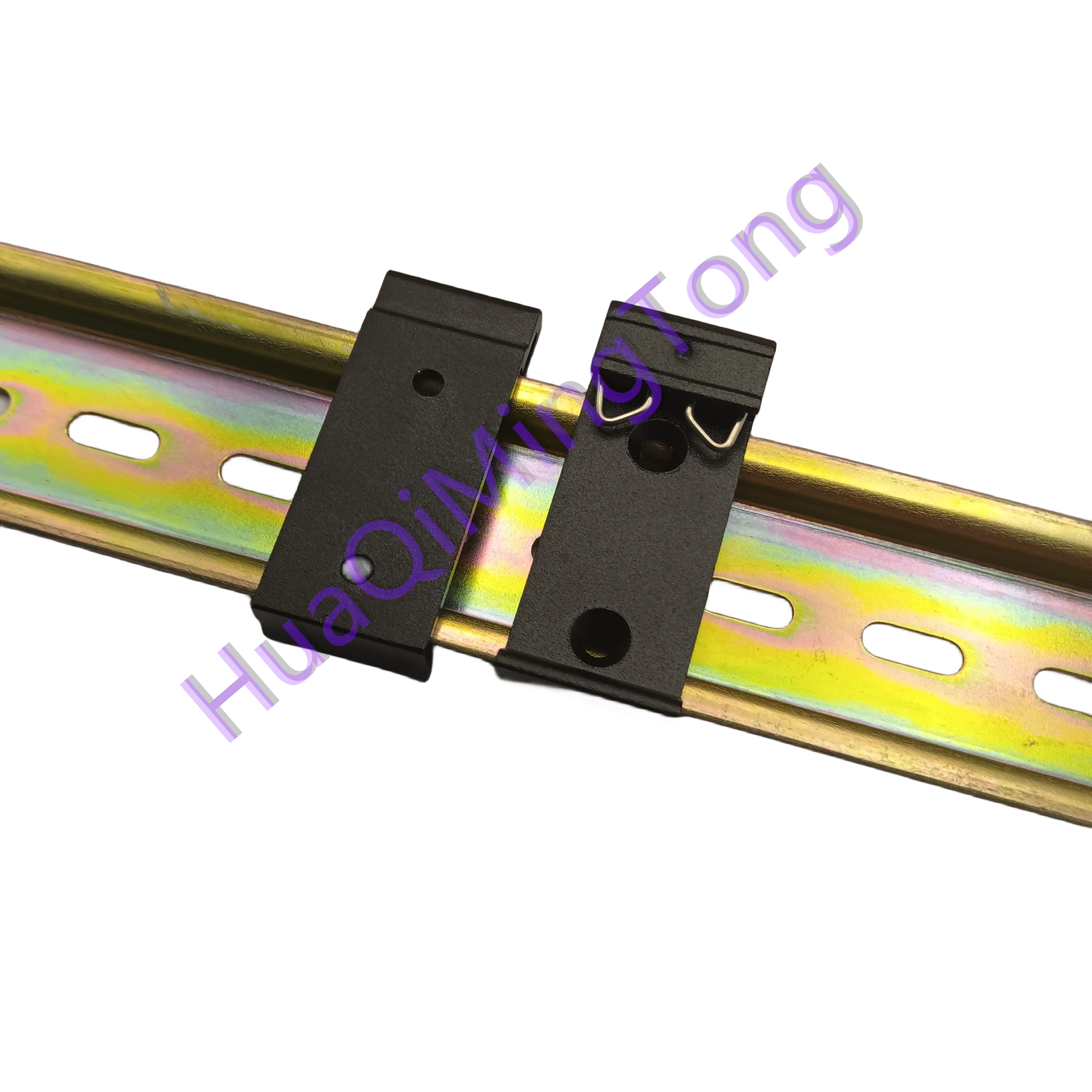 35mm din rail buckle bracket installation, aluminum alloy 20 wide installation hole distance 25mm switch, radiator, relay