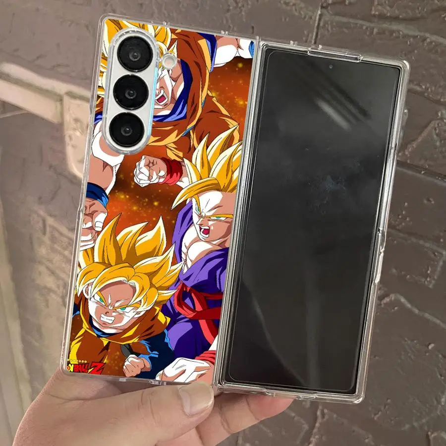 حافظة لهاتف سامسونج جالاكسي ZFold7 ZFold4 Z Fold 7 6 5 4 3 ZFold6 ZFold3 ZFold5 دراغون بول سايان جوكو #5