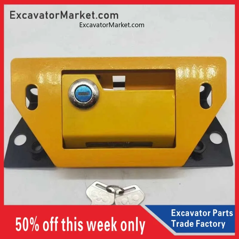 For excavator for KOMATSU PC60-7 Excavator Accessories Trunk lock cover lock rear cover lock