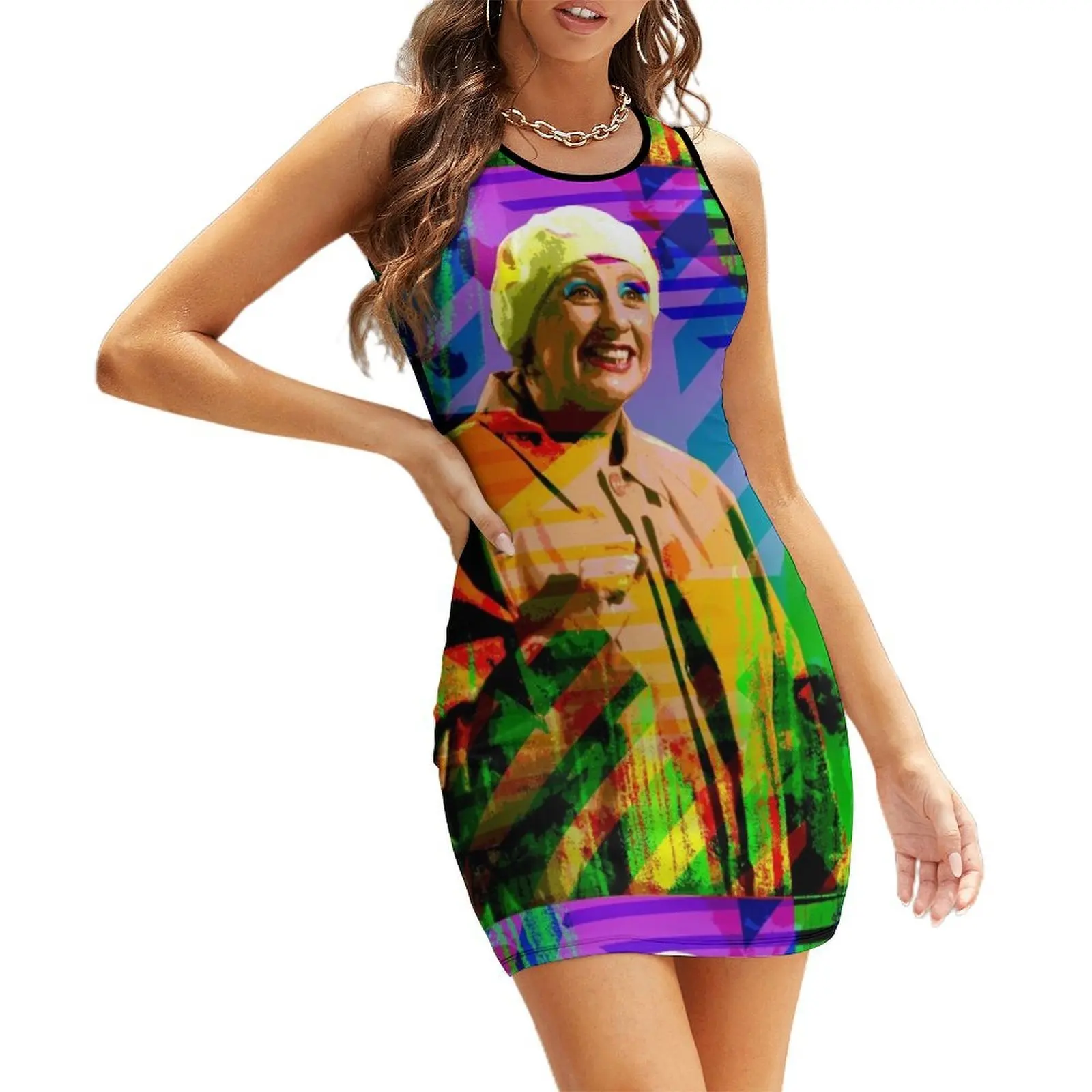 

Queen Of Comedy Sleeveless Sundress dresses summer Dress vintage dresses for women 2025