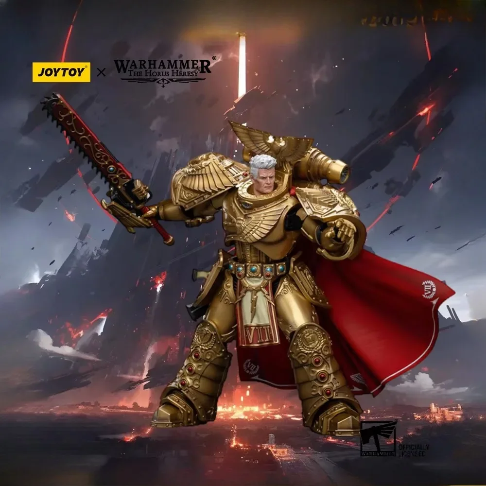 [In-Stock]JOYTOY Warhammer The Horus Heresy Imperial Fists Rogal Dorn Movable Action Figure Joint Anime Figurine Model Collector