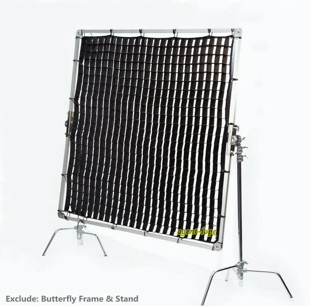 20ftx20ft 6x6m 80° Butterfly Frame Honeycomb Fabric Egg Crate Eggcrates Grids Background for Photographic Studio Film Shooting