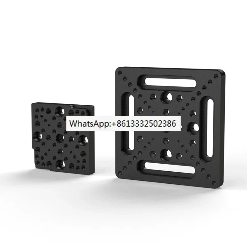 Displacement slide universal adapter plate compatible with optical bread board with M3M4M6 threaded hole and M6 countersunk hole