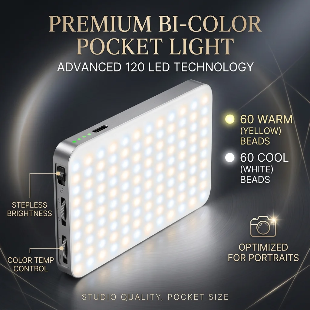 RGB Full Color Video Light 2500-7000K Fill Light for Camera Smartphone Photography Video Live Streaming YouTube TK