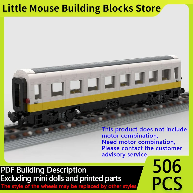 

City Car Model MOC Building Bricks German Airport Express Train Modular Technology Gifts Holiday Assemble Children Toys Suit