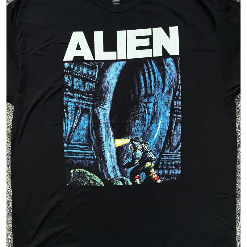 

Alien T-shirt Retro T-shirt Summer New Casual Unisex Harajuku Style T-shirt