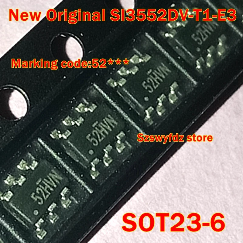 

1pcs to 100pcs New Original SI3552DV-T1-E3 SI3552DV SOT23-6 Marking code:52*** N- and P-Channel 30-V (D-S) MOSFET
