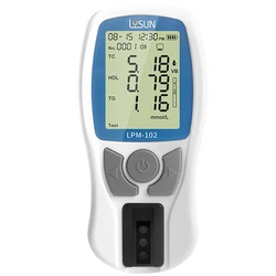 Medical blood lipid 5 in1 Multiparameter Total Cholesterol,HDL,LDL and Triglicerides Meter test kit,Triglyceride (TG),LDL/HDL