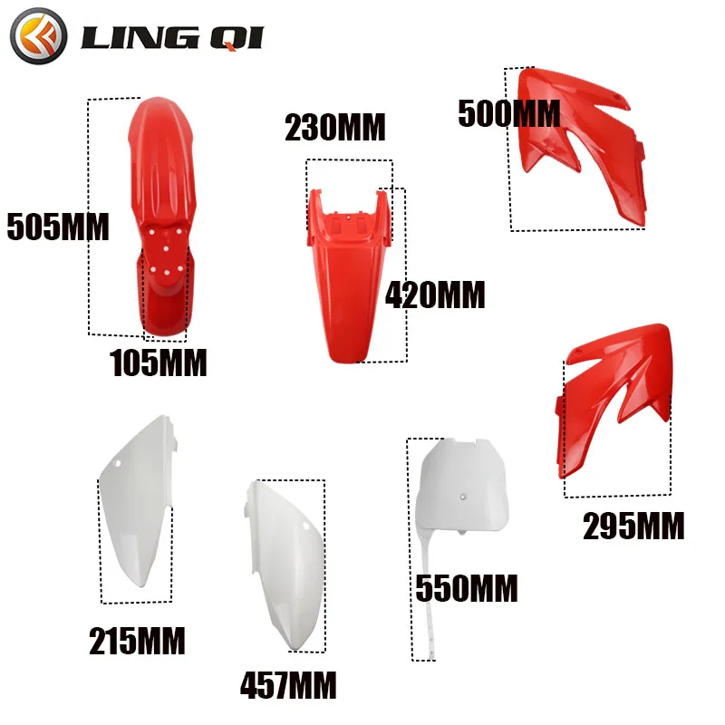 Motorcycle Dirt Bike CRF 70 Full Body Fairing Cover Set Plastics Parts Kit For  CRF70 50 90 110 125 140 150CC