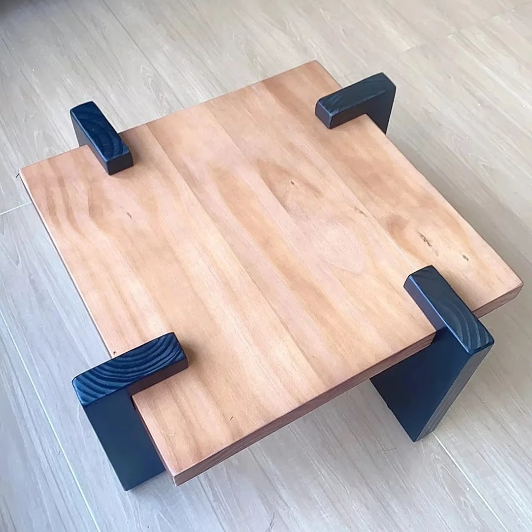 Modern Luxury Solid Wood Durable Coffee Table Minimalist Design for Small Living Rooms & Apartments