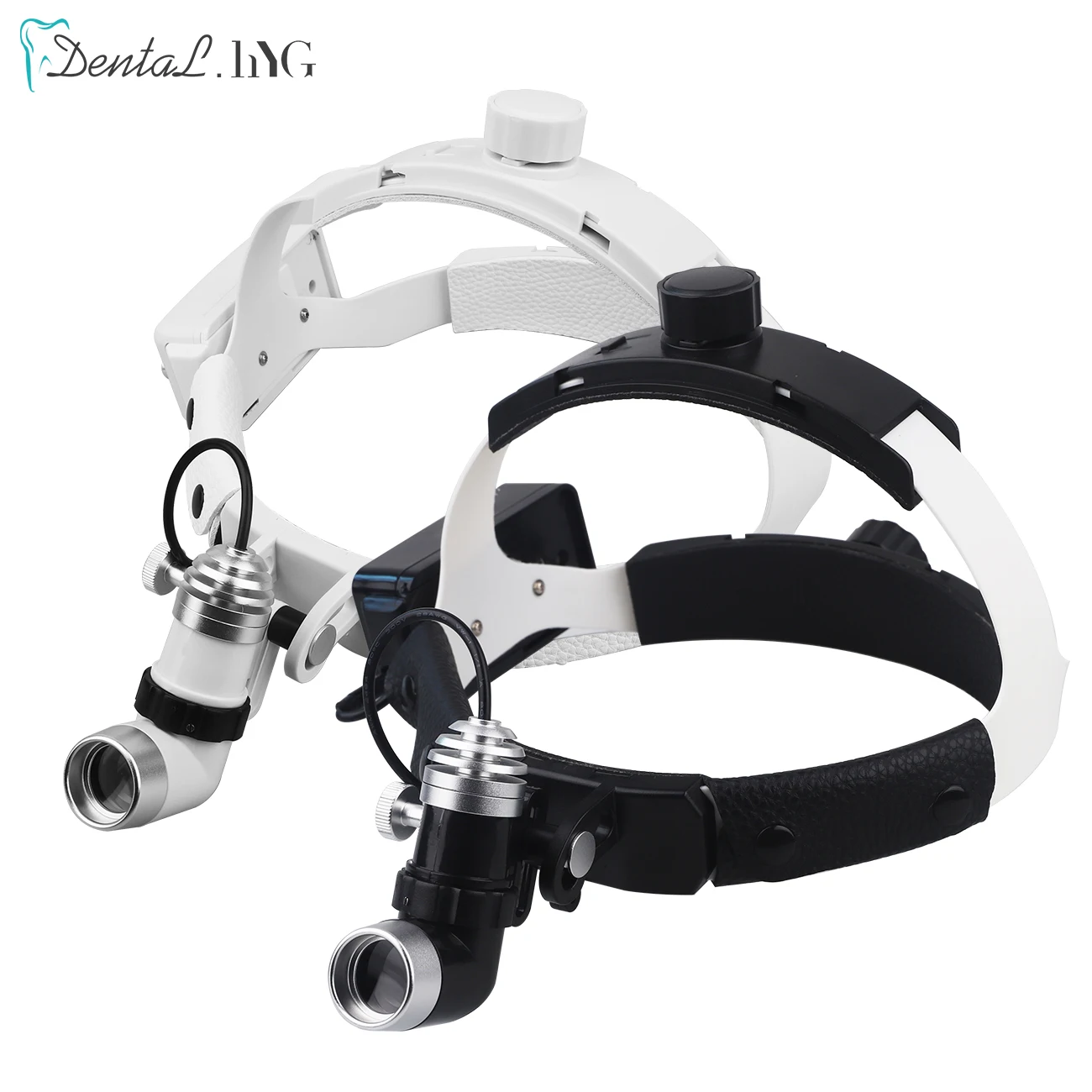 5W Headlamp Dental LED Head Light Lamp Oral Lamp Surgical Light For Binocular Loupes Brightness Spot Adjustable Black Or White