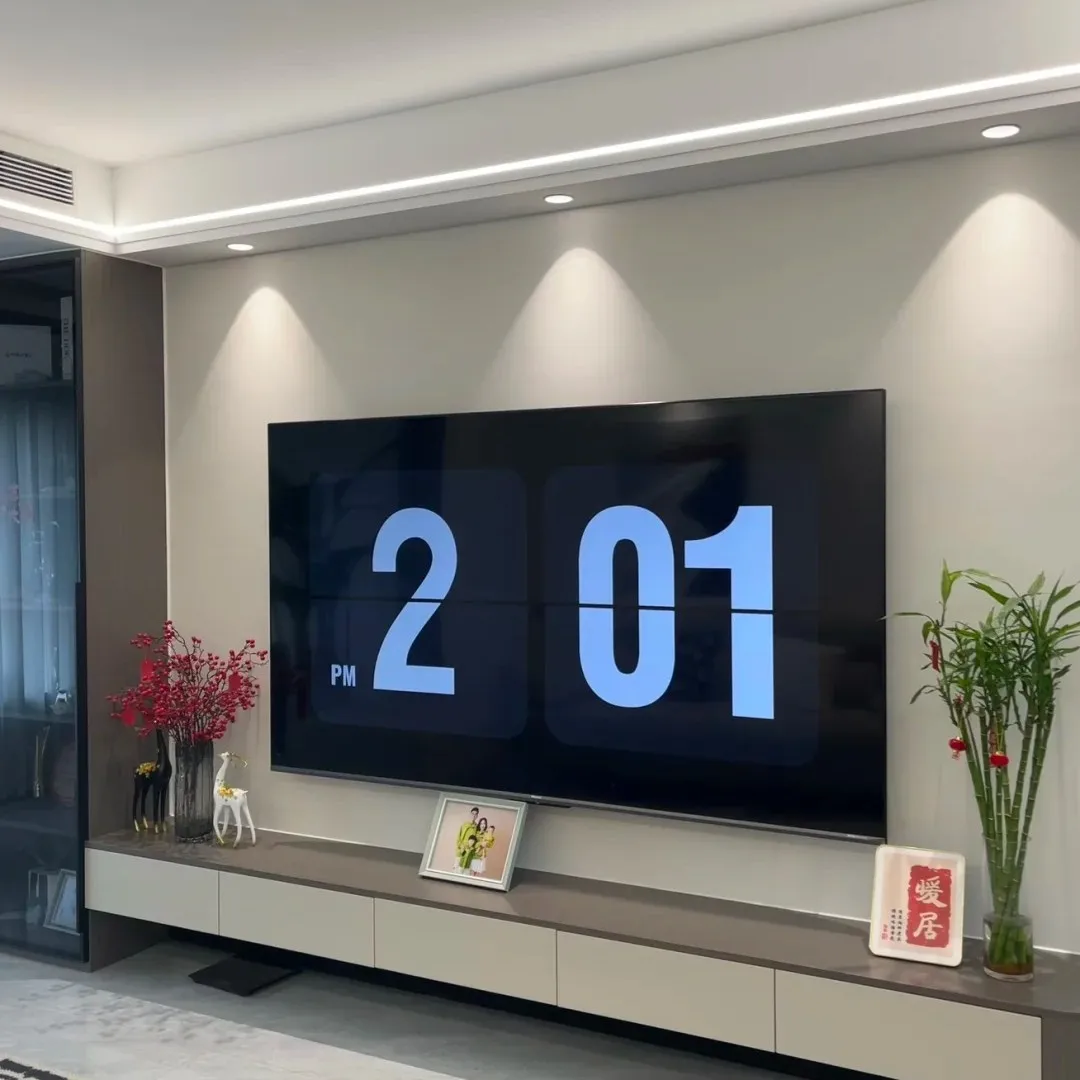 &Latest Trending Contemporary Minimalist Wooden TV Cabinets Eco-Friendly Durable Multi-Functional Storage Apartment Living Room