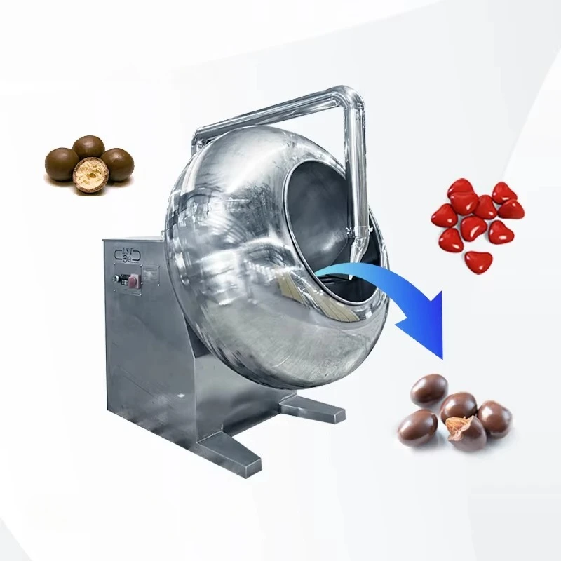New 800mm Small Batch Sugar Fudge Machine Chocolate Coated Nut Candy Maker for Milk Water & Corn Ingredients Production
