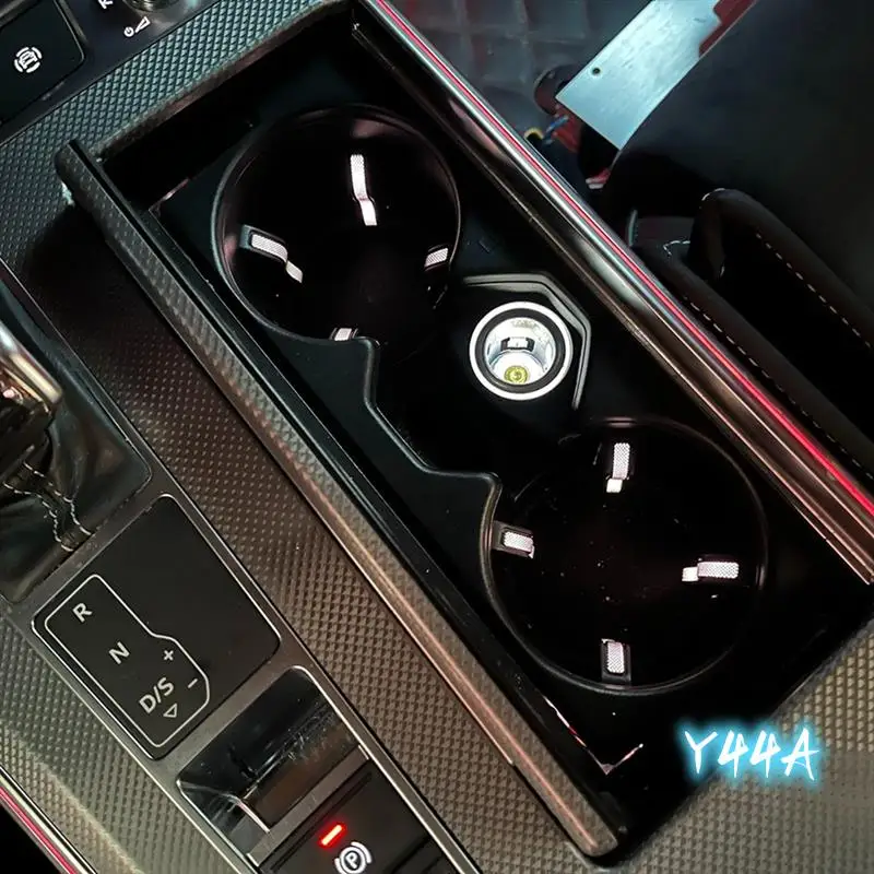 

For 4KD862533 Front Cup Holder Assembly Water Cup Holder Multi-Color Ambient Light Wiring Harness For A6 C8 2019-23-Y44A
