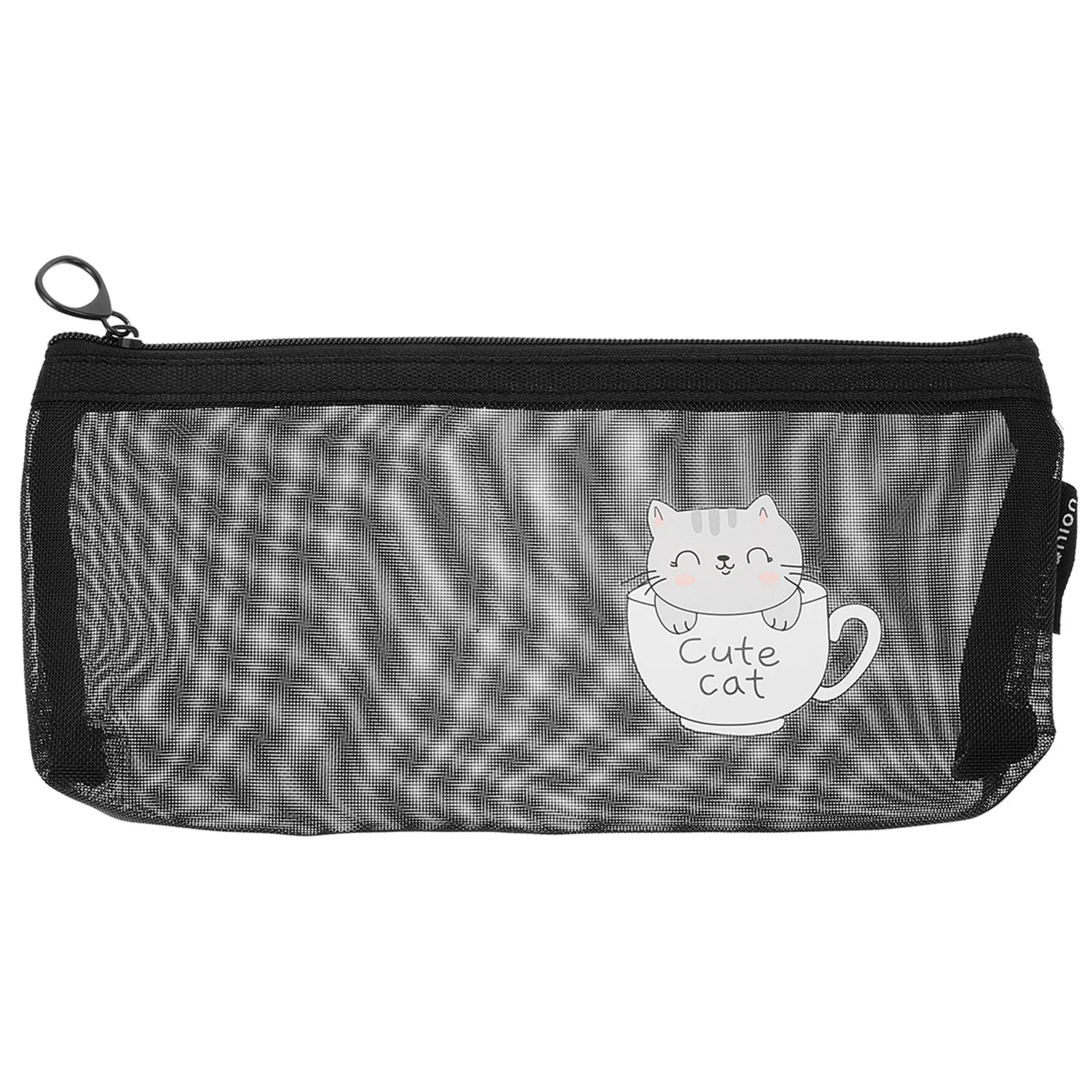 Bolsa de malla para bolígrafos, bolsa de lápices transparente, organizador de papelería para estudiantes, Material Premium, mano de obra fina, regalo de cumpleaños, 1 Uds.