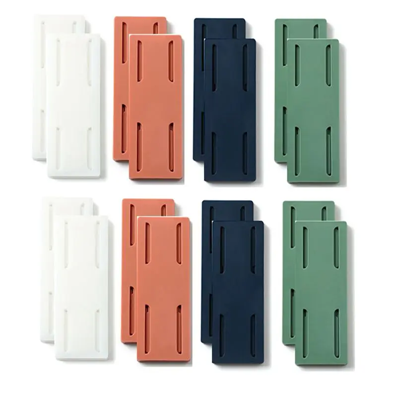 Well Made-16 Pcs Punch Free Socket Holder Power Strip Holder Fixator Self-Adhesive Socket Holder Socket Holders Organizers