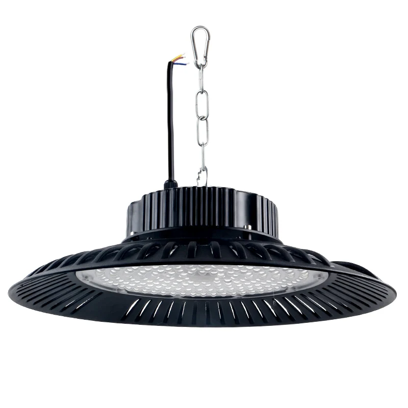 Waterproof Three-proof  Fin Led Mining Lamp 200W Black Factory Chandelier Super Bright Warehouse Lighting view 2