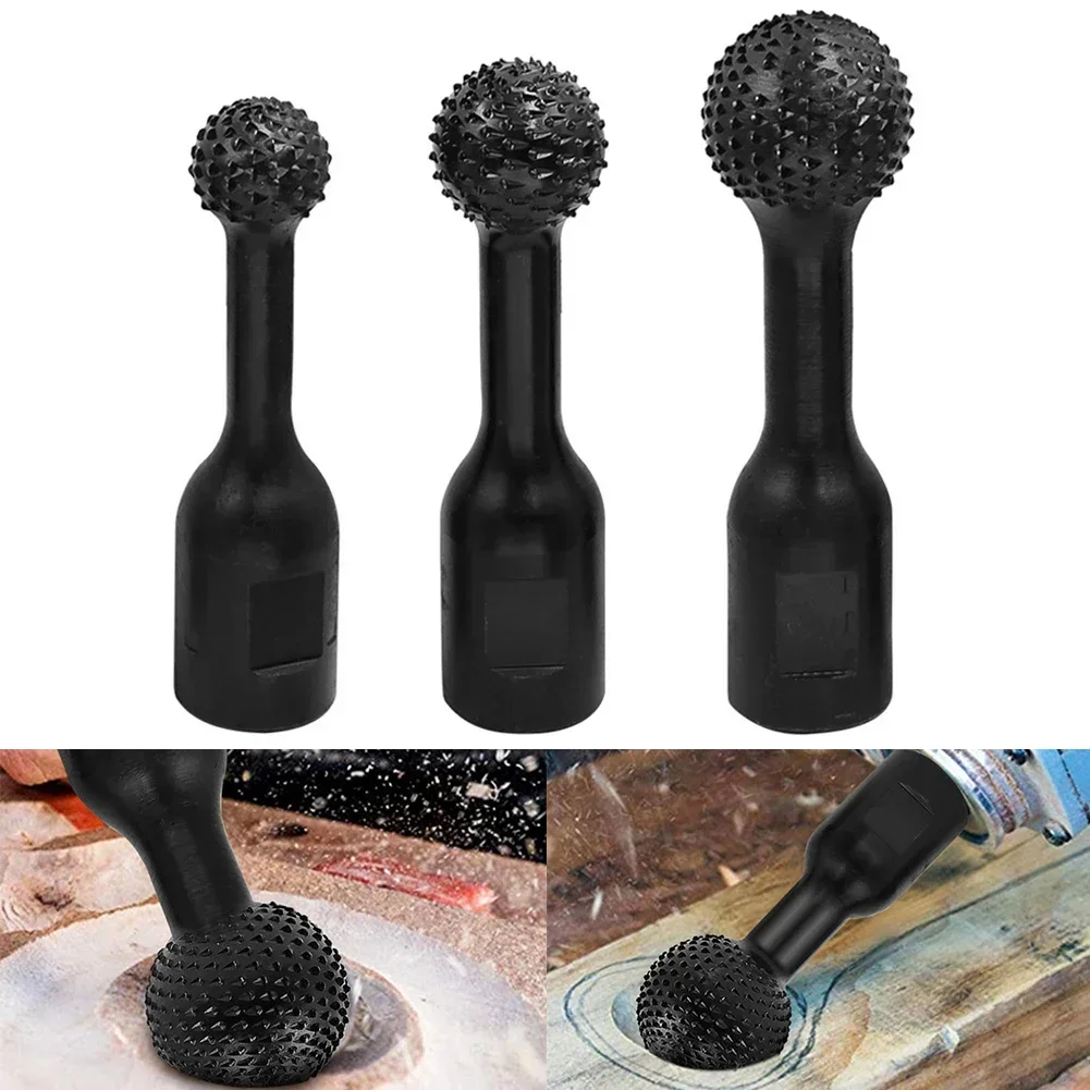 3pcs 20/25/30mm Ball Type Grinding Head For 115 125 Type Angle Grinders Wood Metal Carving Grinding Engraving Abrasive Tools