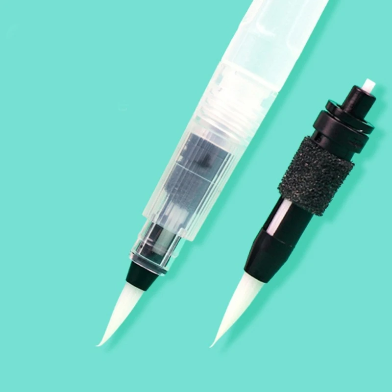 6Pcs Watercolour Brush Pen for Beginner Watercolour Gouache Painting Lettering, Painting Water Brush Pen, Flat/Point Tip