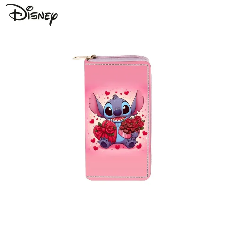 Stitch 2025 New Women's Long Wallet Fashionable and High-quality Women's Multi Card Bag Storage Cartoon Versatile Zero Wallet