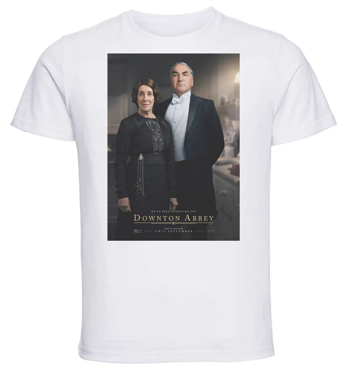 T-Shirt Unisex White Playbill downton abbey variant 14