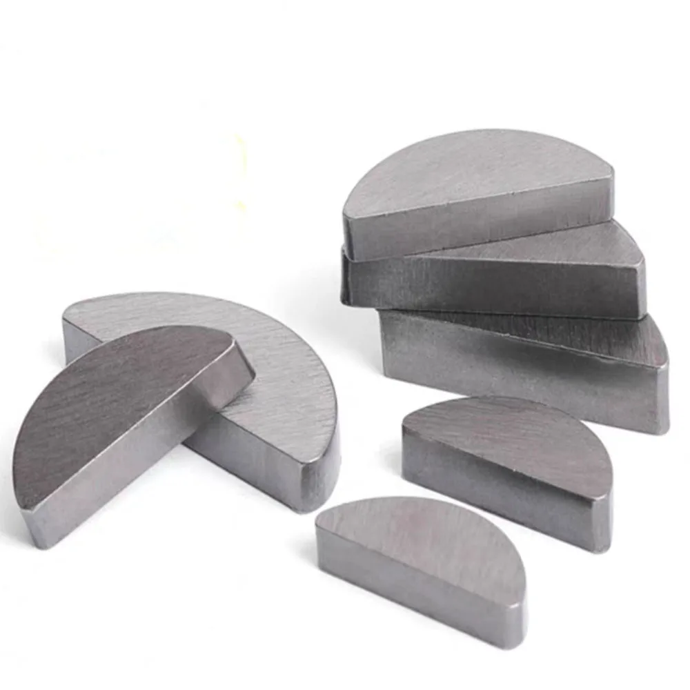 A3 Steel Metric Woodruff Key M2 M2.5 M3 M4 M5 M6 M8 M10 - Half Moon Drive Fastener for Mechanical Shaft Connection & Repair