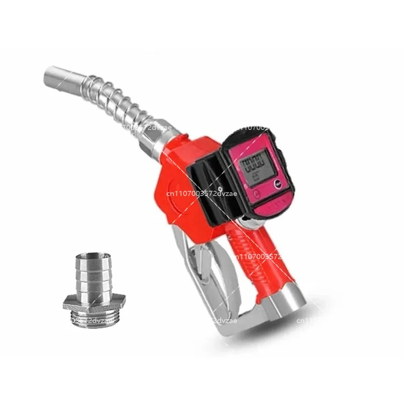 Aluminum Alloy Digital Flow Meter Refueling Fill Nozzle Tools