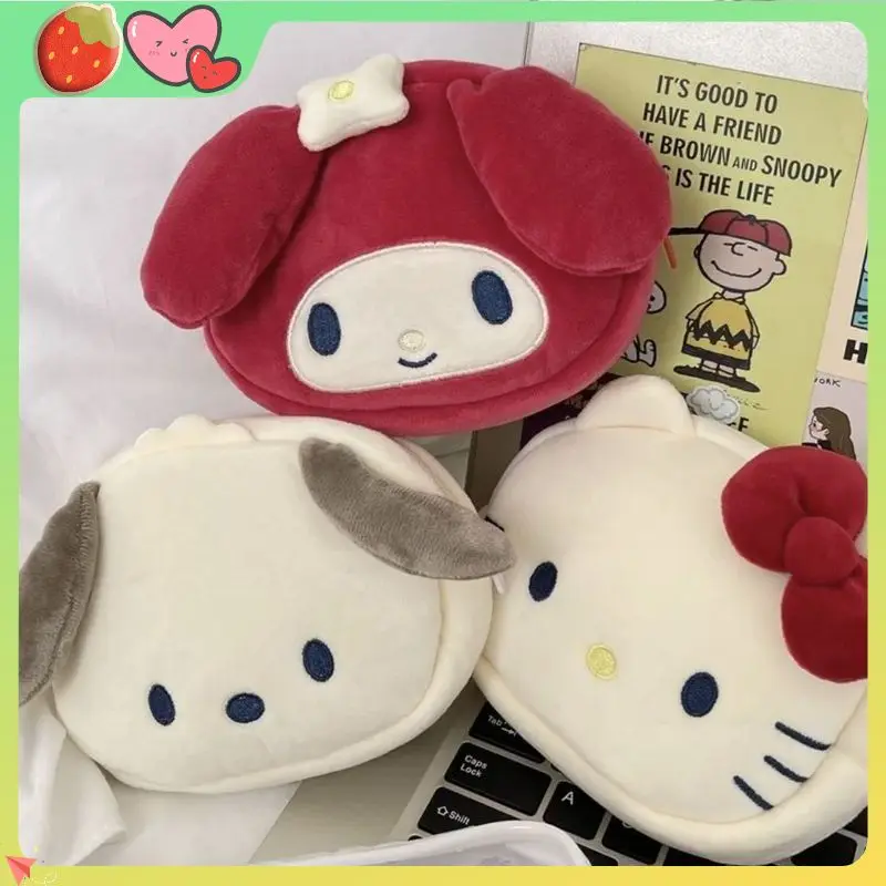 

Новая плюшевая сумочка-кошелек Kitty Pochacco, косметичка, милая мультяшная сумка для хранения для студенток, японская, портативная, мини-сумка для хранения