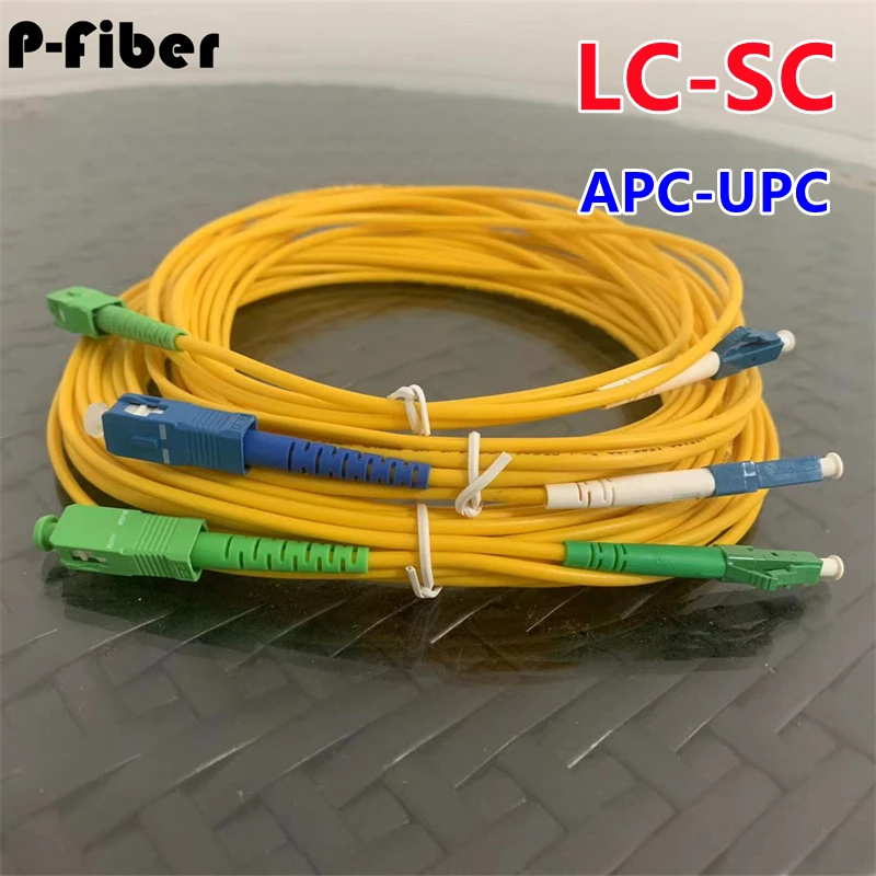 fiber jumper SC-LC singlemode LCAPC-SC LC-SCAPC SCAPC-LCAPC SM 1m 2m 3m 5m 7m 10m 30m 50m optical fiber patch cord free shipping