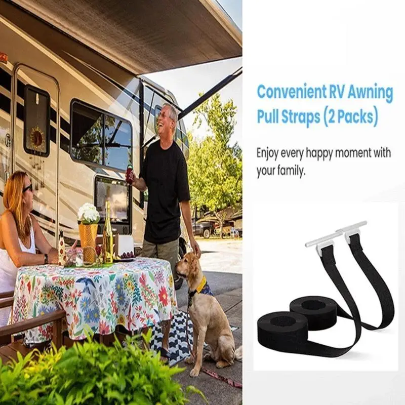 

31BC Roll Up Awning Braps для RVS 118 -дюймовых съемных нейлоновых привязков предотвращает повреждение быстрого отвода