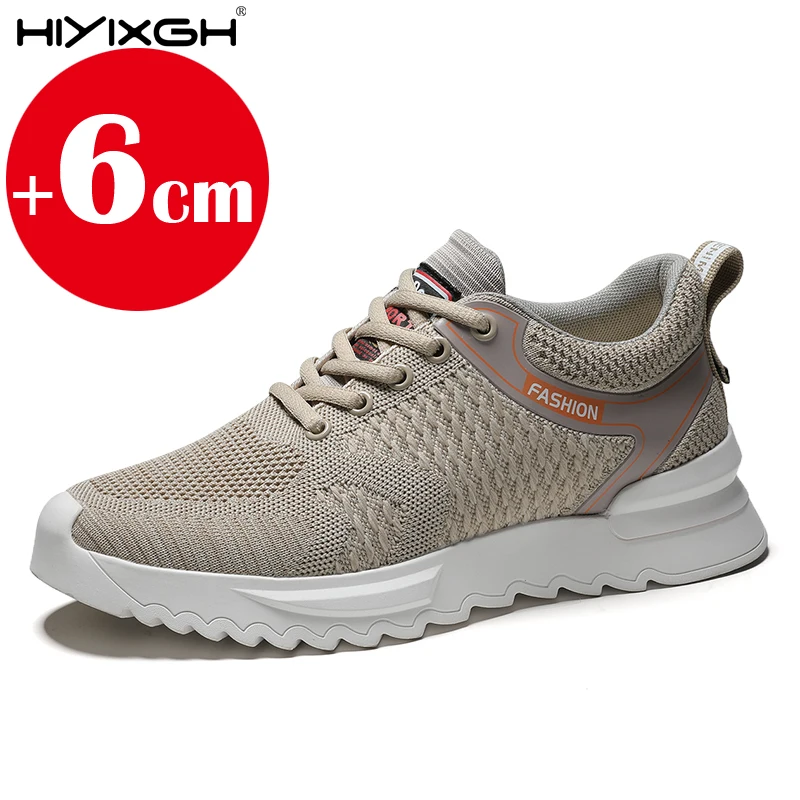 

2025 модные кроссовки, мужские туфли-лифты, обувь на высоком каблуке для мужчин, повседневная обувь на рост, стелька, спортивная обувь 6 см