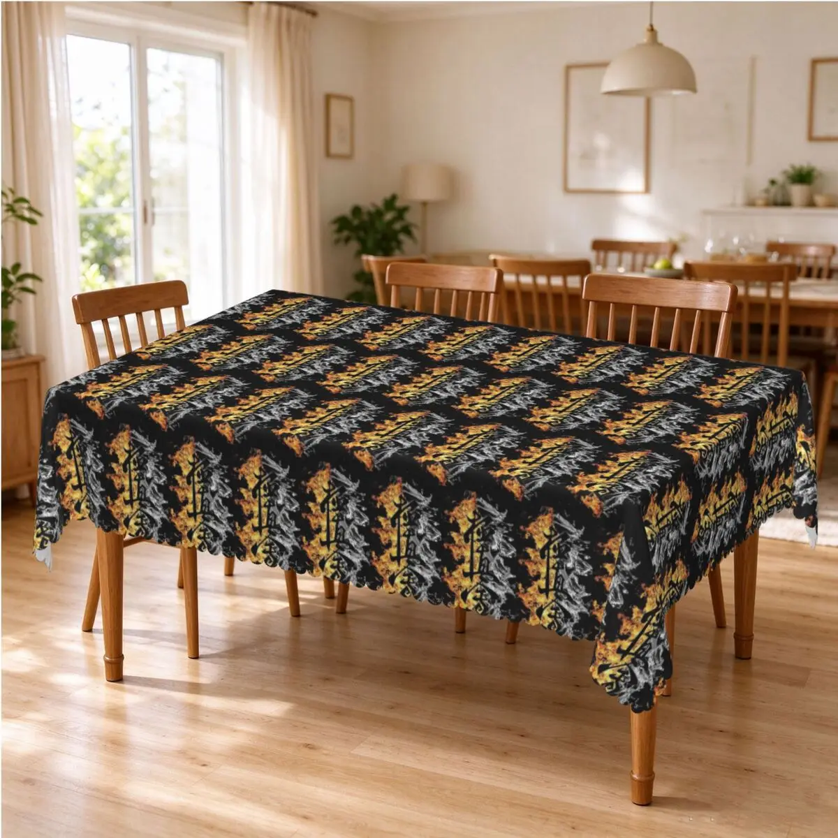Kyokushin Karate Bushido Values Tablecloth Restaurant Kitchen Rectangular Tablecloth Festival Party Outdoor Dining Table Cover