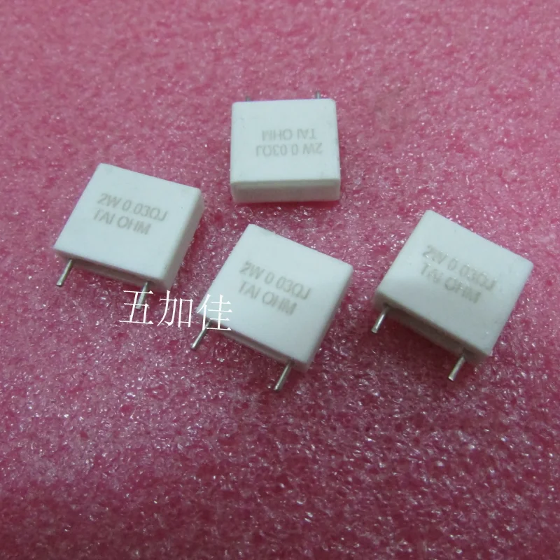 10-100pcs MSQ2WHR03J 2W 0.03R 30mR 5% direct insertion cement resistor width 14 height 13 thickness 5 pin spacing 9